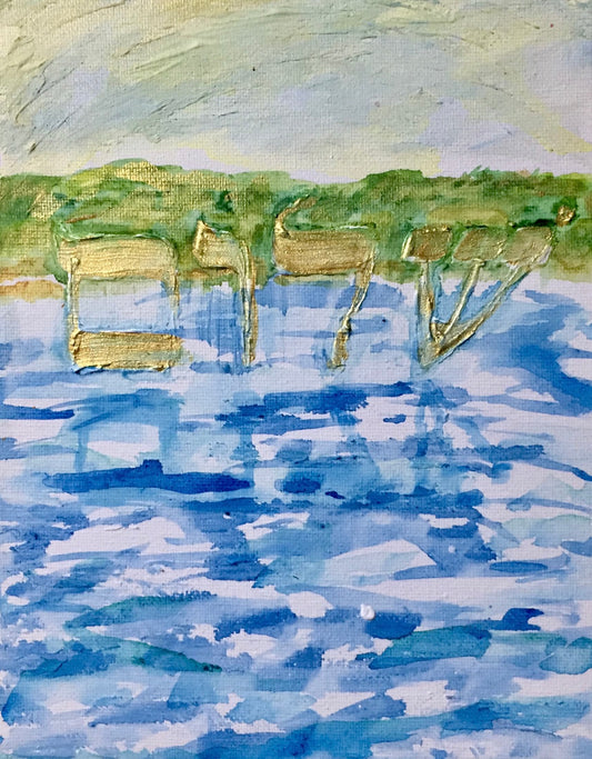 Shalom on the Water-Notecard